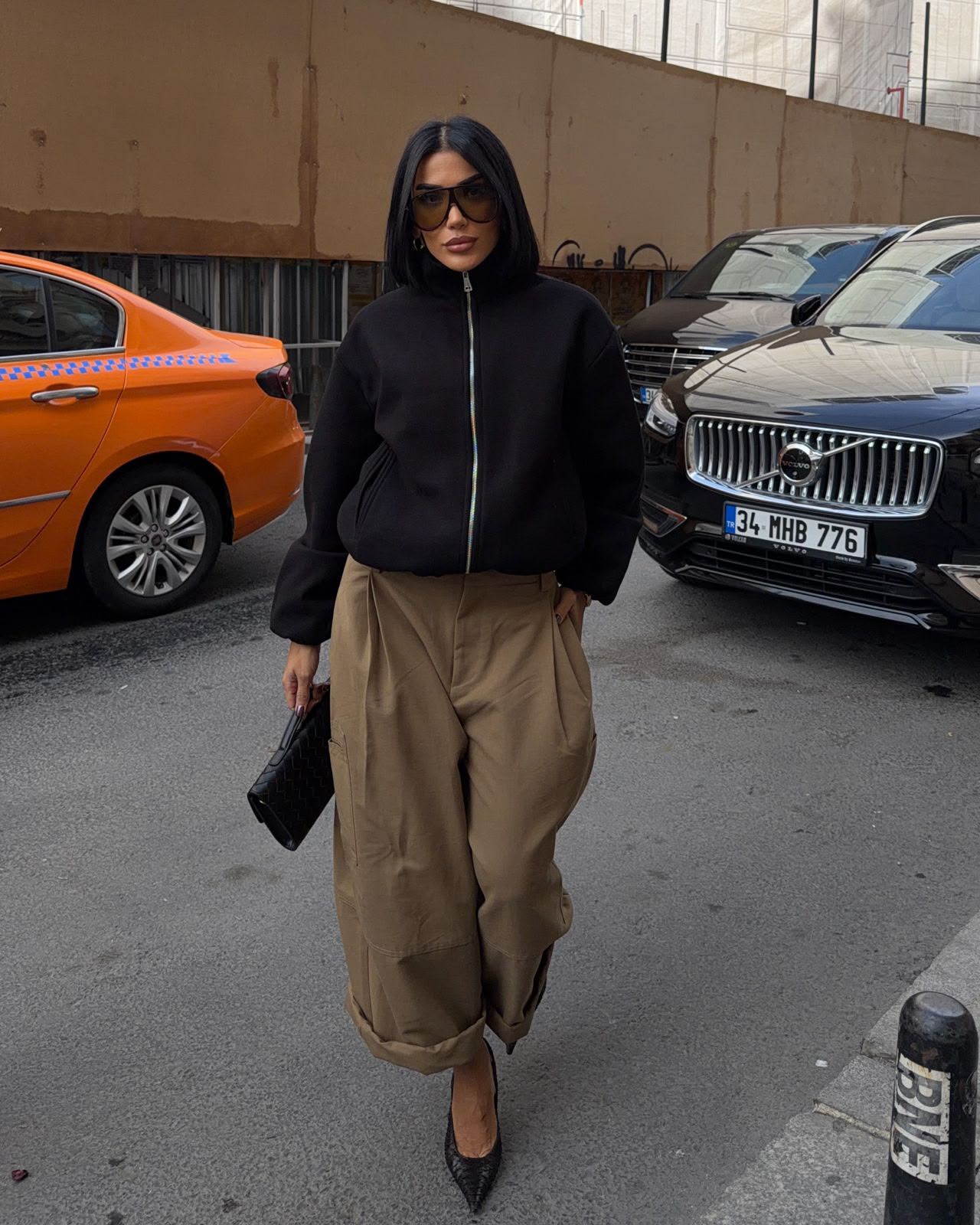 Zra Model dik yaka kaşe kaban